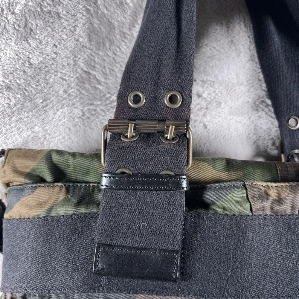 Vintage Dolce & Gabbana F/W 2004 Runway Camo Tote Bag Archive Military Rare